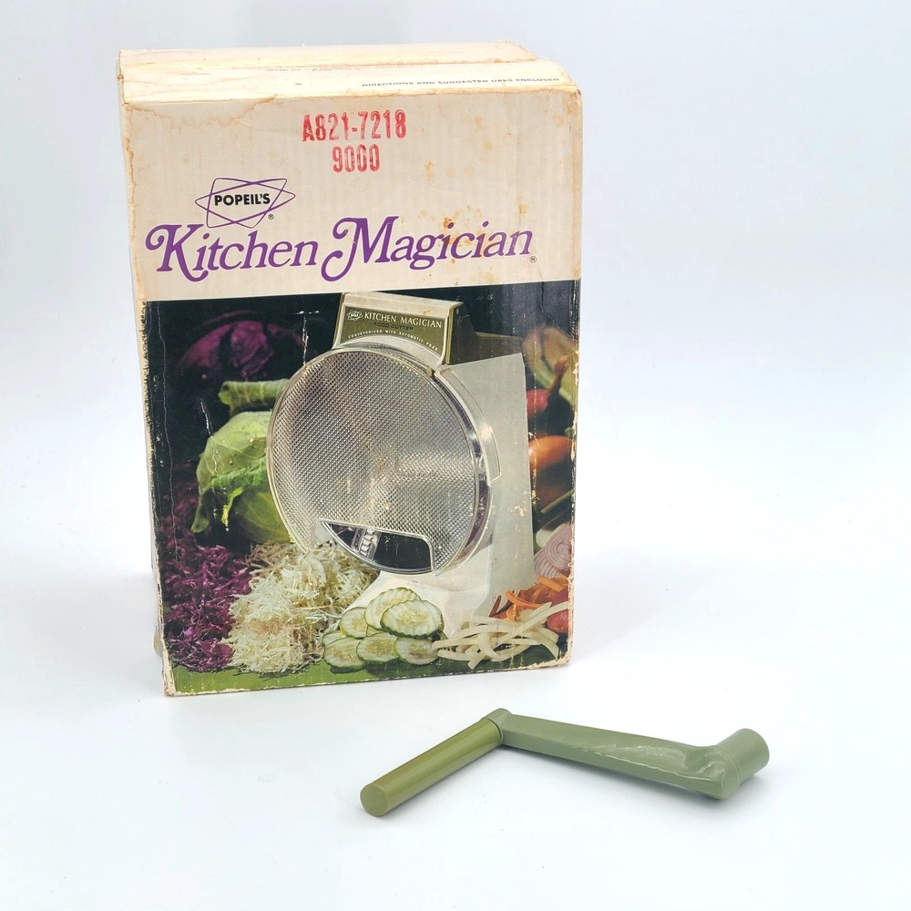 VTG 1970's Popeil's Kitchen Magician Replacement Part: Avocado Handle Knob OEM